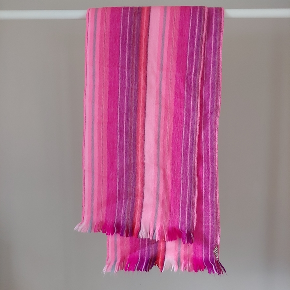 Tresart Cache Alpaca Scarf Striped Pink - Picture 3 of 8